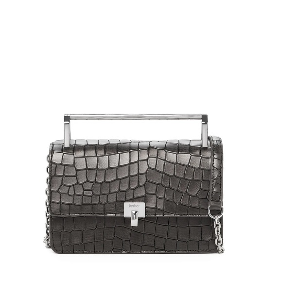 NWT Botkier Lennox Croco Gunmetal Crossbody - Picture 2 of 4